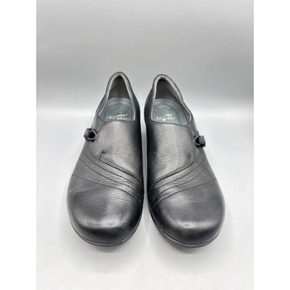 Dansko Womens Shoes 41 Franny Loafer Black Leather ‎ Comfort Shoes